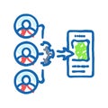 guerrilla testing ux ui design icon doodle illustration