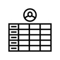 guerrilla testing ux ui design line icon vector illustration