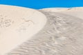 Sand dunes along the western coast of the Baja peninsula