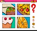 Guess game with food objects