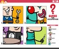 Guess the occupation cartoon educational activity