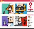 Guess the occupation cartoon educational game for children