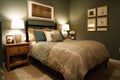 Guest Bedroom: Create a set of images that showcase a welcoming, comfortable guest bedroom. Generative AI