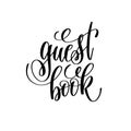 Guest book hand lettering romantic quote