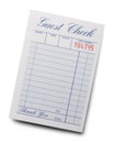 Guest Check Royalty Free Stock Photo