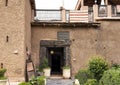 Guest entrance to the Kasbah du Toubkal, a unique mountain lodge in Toubkal National Park.