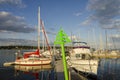 Guest harbor with leisure boats ArkÃÂ¶sund Sweden Royalty Free Stock Photo