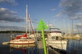 Guest harbor with leisure boats ArkÃÂ¶sund Sweden