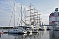 Guest harbor in Gothenburg. Sweden. Royalty Free Stock Photo