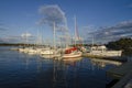 Guest harbor ArkÃÂ¶sund Sankt Anna Archipelago Sweden Royalty Free Stock Photo