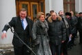 The guest of honor. Valentina Matvienko, one of the most famous contemporary female politicians.