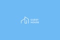 Modern Guest House Logo Concept Property Development Business Brand Identity Royalty Free Stock Photo