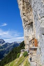 Guest house Aescher - Wildkirchli against cliff