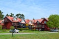 The guest house in Nida, Lithuania Royalty Free Stock Photo