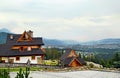 Guest house in the traditional mountain style and mountain.