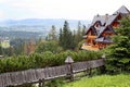 Guest house in the traditional mountain style and mountain.