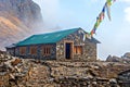 The guest house on the trekking route from Khotey to Thuli Kharka on Mera Peak trek in Nepal