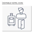 Guest line icon.