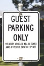 Guest Parking Royalty Free Stock Photo