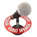 Guest Speaker Microphone Presentation Discussion Panelist