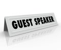 Guest Speaker Name Tent Card Presentation Panel Discussion