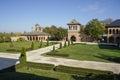 Guesthouse building, entrance tower and kitchen  , part of the Mogosoaia Palace domain Royalty Free Stock Photo