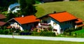 Guesthouse in calm place, mountains and nature, Austria Royalty Free Stock Photo