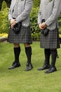 Guests at Scottish wedding in kilts