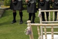 Guests at Scottish wedding in kilts