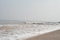 Waves crashing of coast of zhejiang China