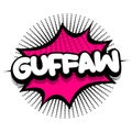 guffaw Comic book explosion bubble vector illustration Royalty Free Stock Photo