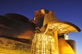 Guggenheim Museum at night in Bilbao, Spain Royalty Free Stock Photo