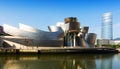 Guggenheim Museum and Torre Iberdrola. Bilbao