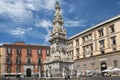 Guglia Dell Immacolata obelisk at the Piazza Del Gesu, Naples Royalty Free Stock Photo