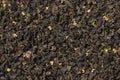 Gui cha Osmanthus dried tea leaves close up full frame