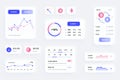 GUI elements for cryptocurrency mobile app. Cryptocurrency mining, exchange and stock trading user interface generator. Unique ui Royalty Free Stock Photo