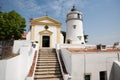 Guia Lighthouse, Fortress and Chapel in Macau Royalty Free Stock Photo