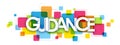 GUIDANCE banner on colorful squares background