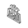 guidance info isometric icon vector illustration Royalty Free Stock Photo