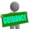 Guidance Sign Character Means Support And