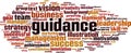 Guidance word cloud Royalty Free Stock Photo