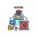 Guide Advice Vector Concept Color Illustration