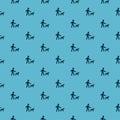 Guide dog seamless pattern isolated on color background Royalty Free Stock Photo