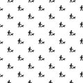 Guide dog seamless pattern isolated on white background Royalty Free Stock Photo