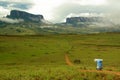 Guide in front of Mount Roraima Royalty Free Stock Photo
