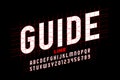 Guide line font