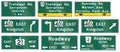 Guide road signs in Ontario - Canada