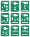 Guide road signs in Quebec - Canada