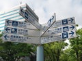 Guide sign near Yokohama port