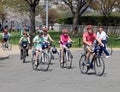 Guided Bike Tour Royalty Free Stock Photo